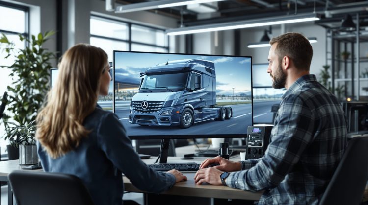 simulation flocage camion